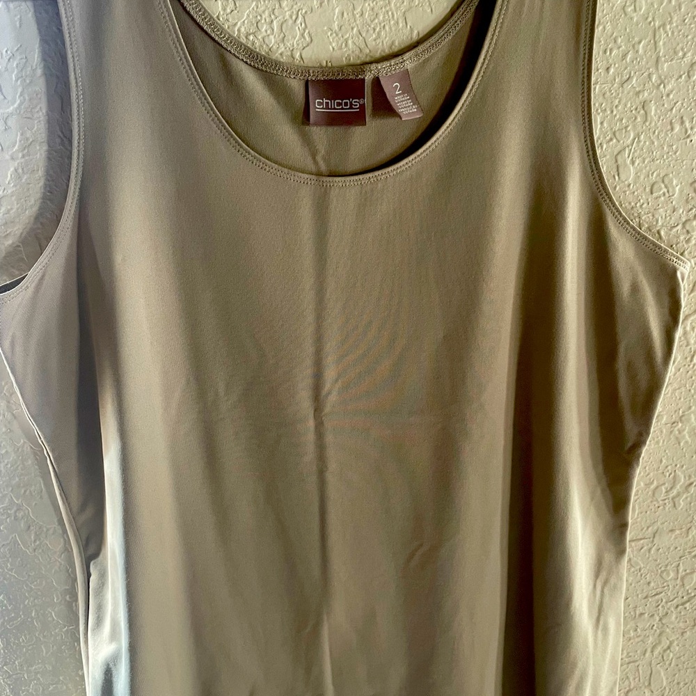 Tank top from Chico’s boutique. Very comfortable and light material.